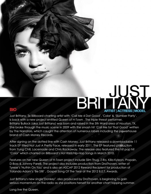 Introducing...Just Brittany @itsjustbrittany - DollarBill Music Group 