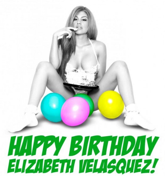 Elizabeth Velasquez @LizVelasquez Birthday at Crave in LA