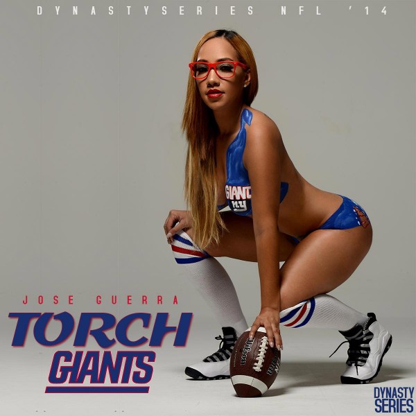 Torch @torch_ofloyalty - NFL Bodypaint 2014 - NY Giants - Jose Guerra