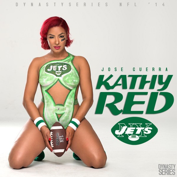 Kathy Red @KathyRed_: NFL Bodypaint 2014 – NY Jets – Jose Guerra