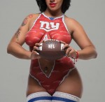 Deseray @its_showtime100: NFL Bodypaint - NY Giants - Jose Guerra