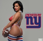 Deseray @its_showtime100: NFL Bodypaint - NY Giants - Jose Guerra
