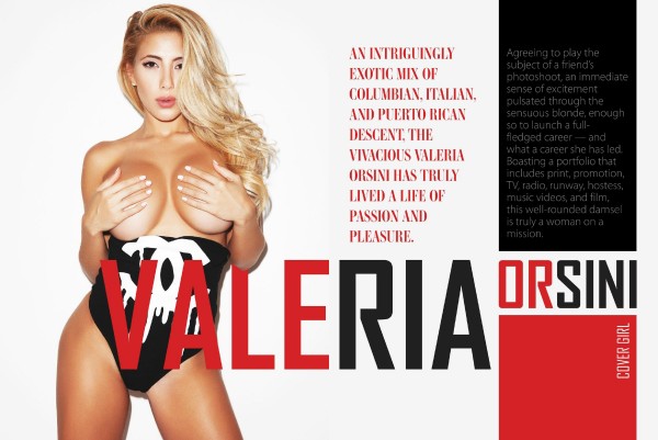Valeria Orsini @valeria_orsini on cover of LifeStyle for Men Magazine