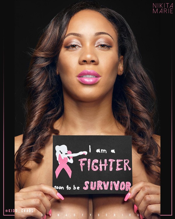 Nikita Marie @_nikitamarie: I Am A Fighter - Breast Cancer Awareness Month