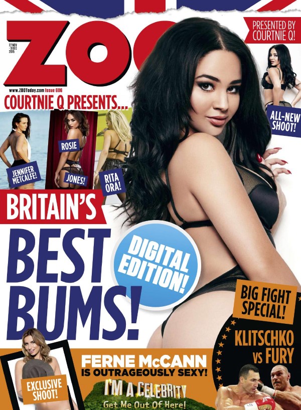 Courtnie Quinlan @CourtnieQ on cover of Zoo Magazine