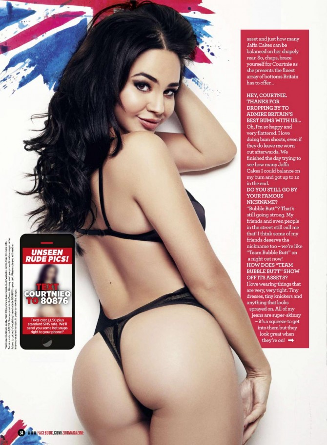 Courtnie Quinlan @CourtnieQ on cover of Zoo Magazine
