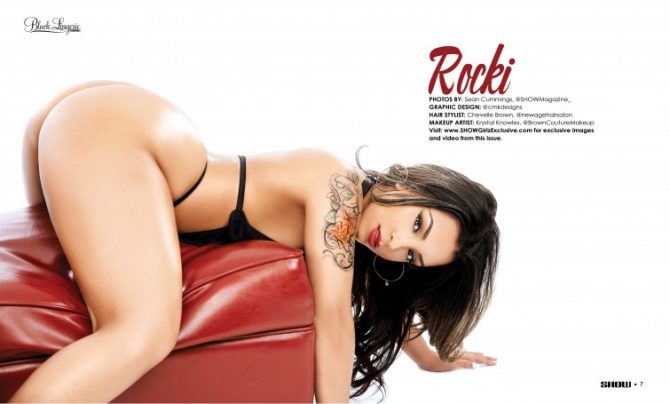 Rocki Smith in SHOW Magazine Black Lingerie #24