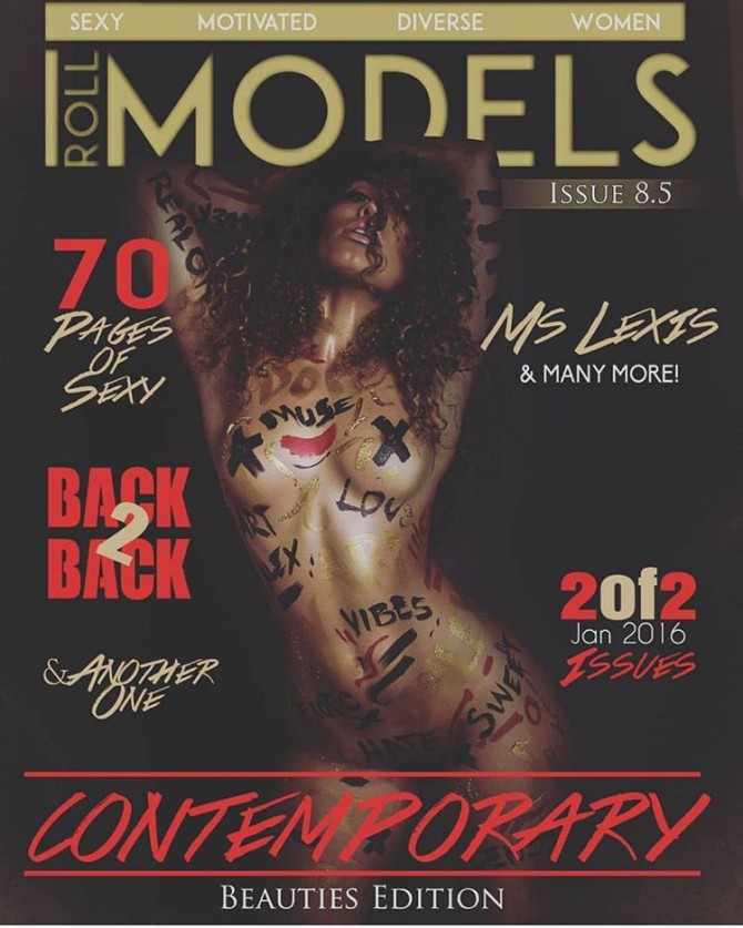 Ms. Lexis @mslexisss on cover of Roll Models Magazine – J. Alex Photos