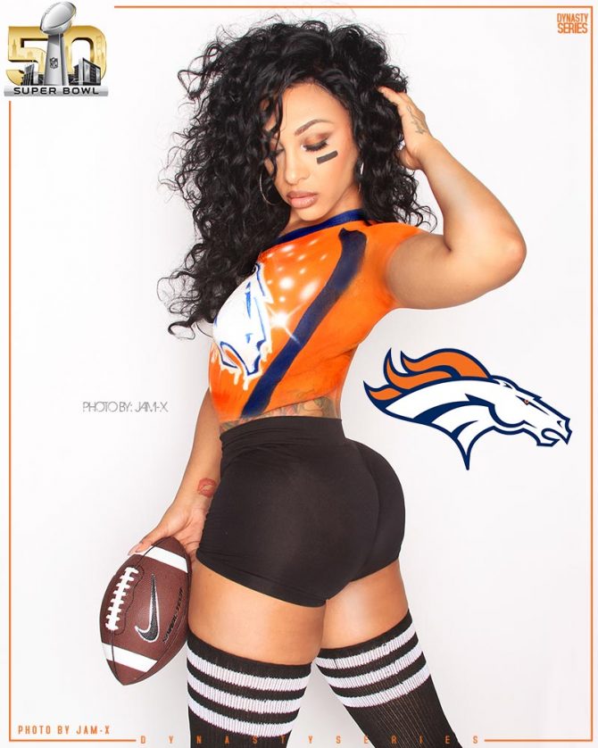 Jasmine Monroe @jasminemonroe_ : Superbowl 50 x Denver Broncos – Jam-X