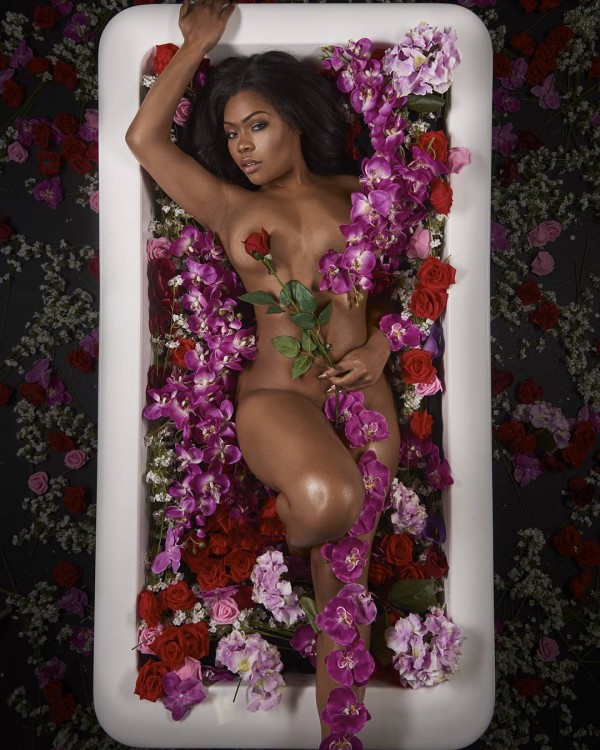 @blasian.the.goddess: Bed of Roses - Cosey Photo